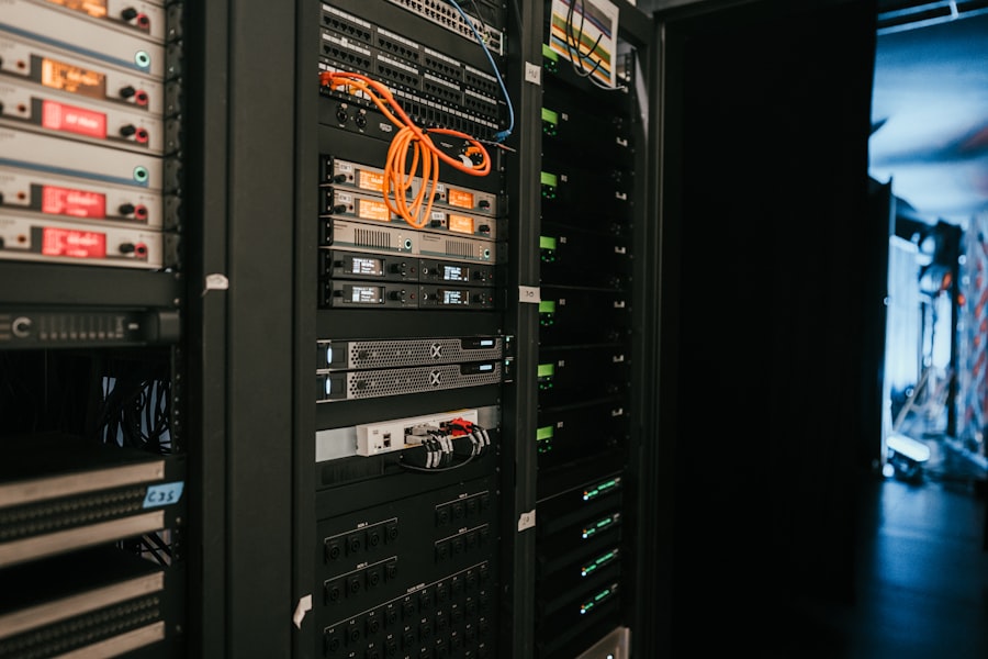 Server rack and networking equipment for an ICT hardware rollout